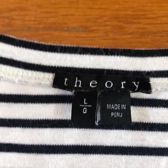 EUC. Theory Knit Striped Caneil Dress. - Picture 4 of 8